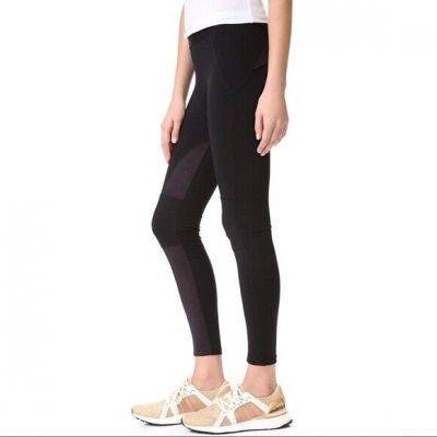 David Lerner Colorblock Hot Sexy Fashion Faux Suede Moto Leggings XS $160